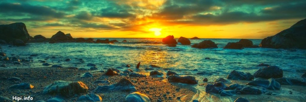 Twitter Header image Ocean Sunset Nature 1500x500 - Hipi.info