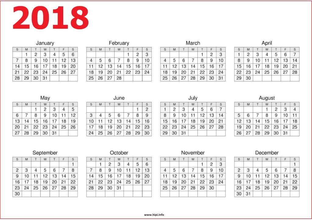 18 Calendar Printable Free Free Download Hipi Info Calendars Printable Free