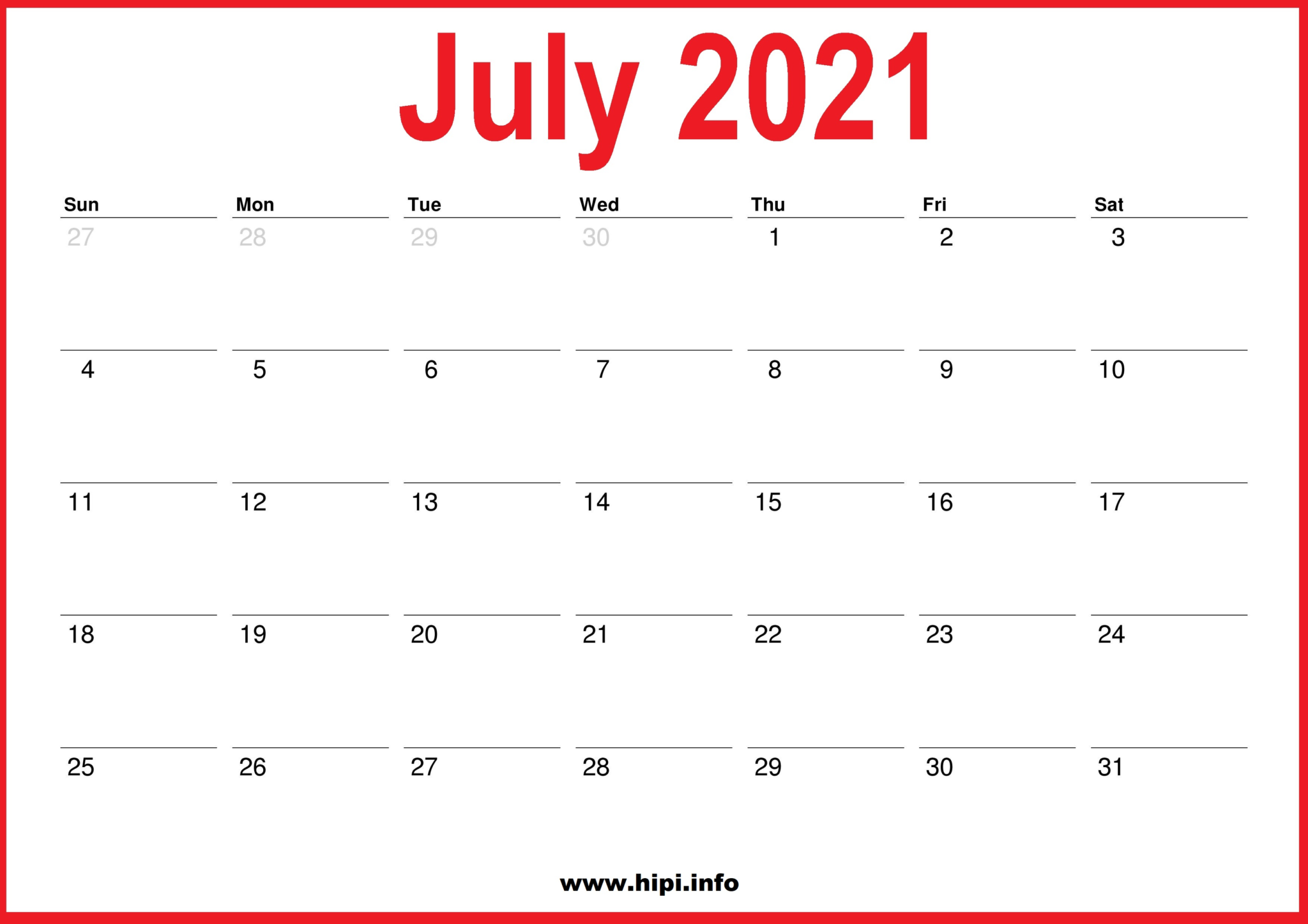 2021 monthly calendars 2021 july august september