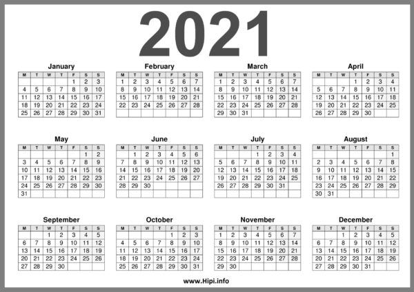 2021 Printable Calendar (UK) United Kingdom - Hipi.info