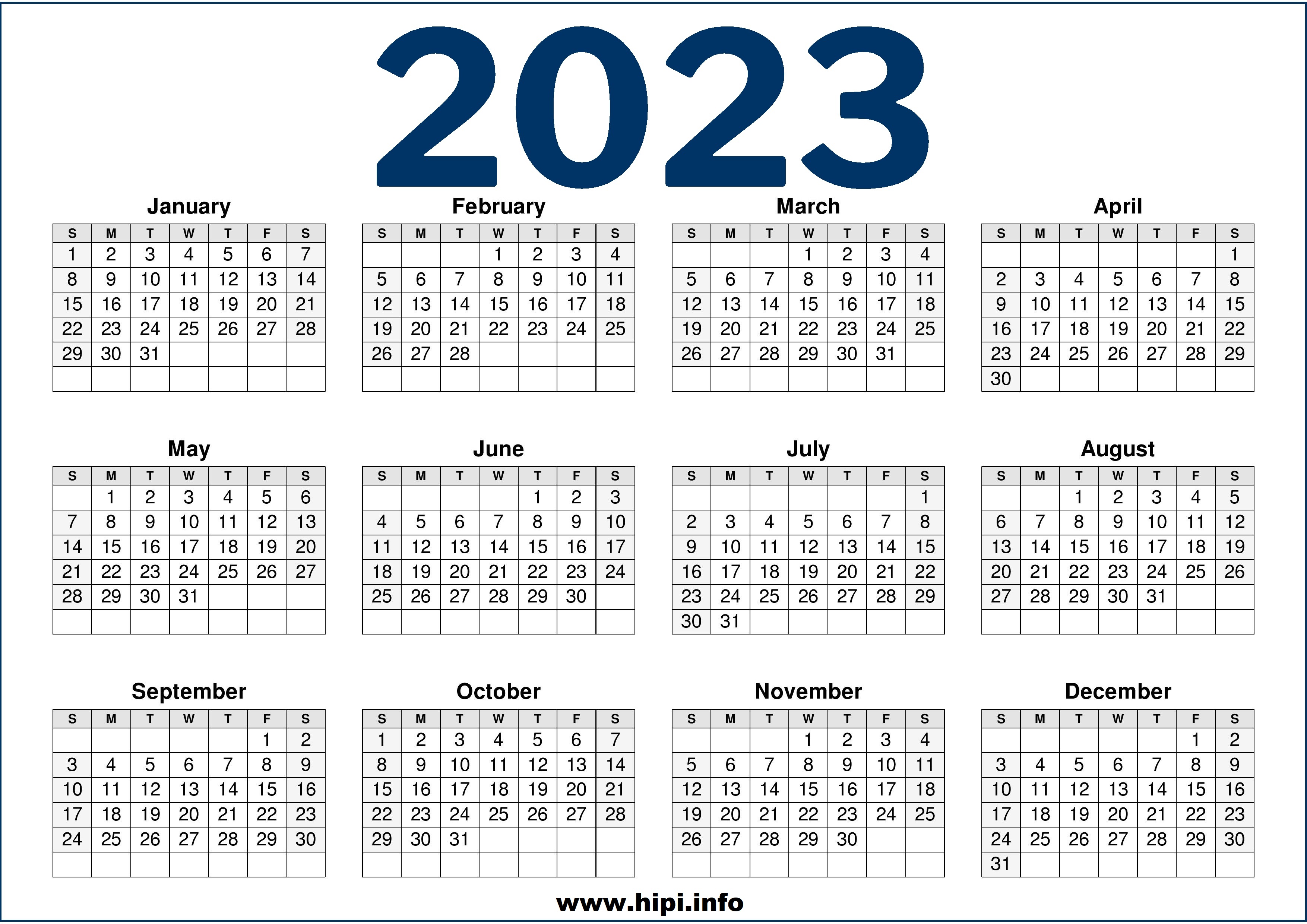 Download 2023 Calendar