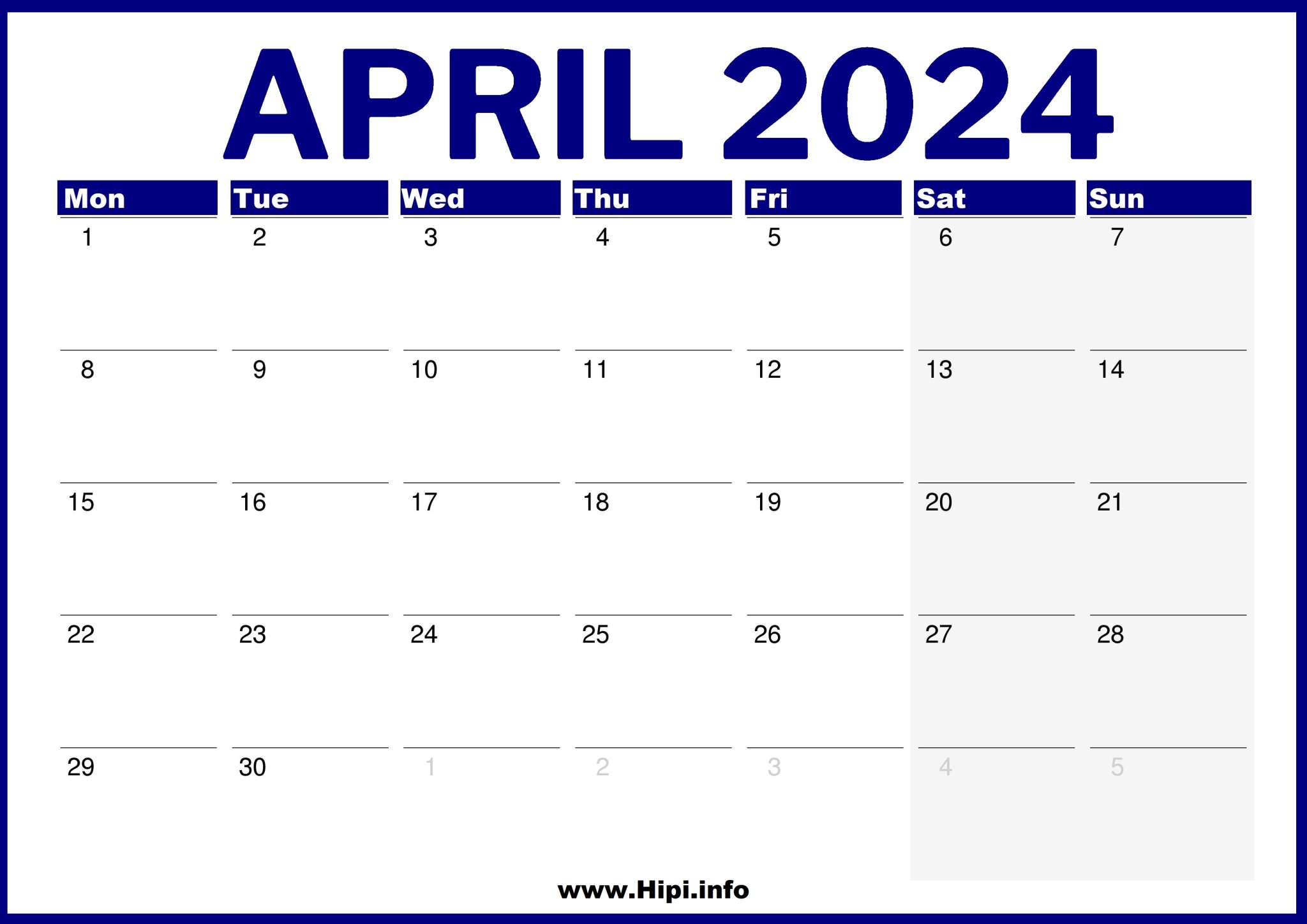 UK April 2024 Printable Calendar Hipi info