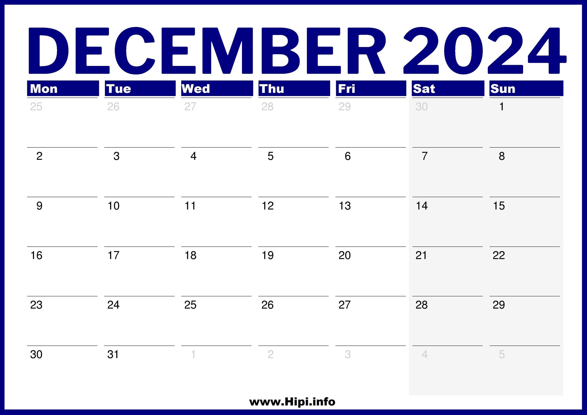 December 2024 Calendar United Kingdom Hipi.info