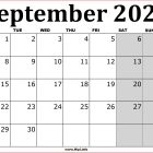 September 2025 UK Calendar Printable