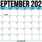 September 2025 Calendar US - Printable Free