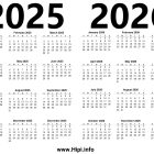 Printable 2025 and 2026 Calendar Two Years