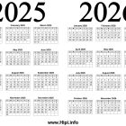 2025 - 2026 Two Years Calendar Printable